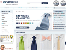 Tablet Screenshot of krawatten.com